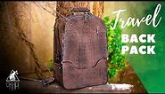 Handcrafted leather Carry-on Backpack for traveller