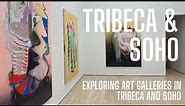 Art galleries in Tribeca & Soho in NYC: colorful abstract paintings, sculpture, and more