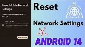 How to Reset Network Settings in Android 14 | Reset Mobile Network, WiFi, Bluetooth