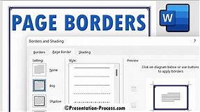 How to Add Page Border in MS Word | Dotted lines, Art Work & More