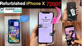 Unboxing iphone X Locked to Owner 🤯🔥| grade E | Refurbished iphone | Cashify Supersale | Full Review