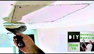 How to repair a drywall ceiling hole fast and easy!
