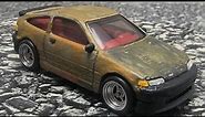 Honda CRX 88 rust build Hot Wheels EP016