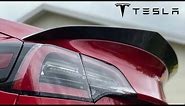BEST spoiler for the Tesla Model 3 | Carbon Fiber Spoiler Installation for Tesla Model 3
