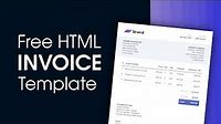 Beautiful Free HTML Invoice Template + Convert to PDF