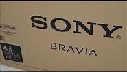 sony bravia x7002g 43 inch 4k TV Unboxing, setup, installation , drilling, wall mount, video quality