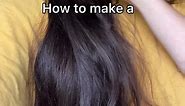 How to make a natural hair mask for super silky and smooth hair using only one ingredient. I am using aloe, aloe is helpful at repairing and hydrating your skin and hair 💚 #homebeautyhacks #longhairhacks #healthyhair #plantbased