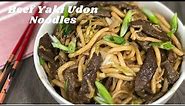 Stir Fry Beef Yaki Udon Noodles Recipe | Easy Yakisoba Udon Recipe | Get Cookin'