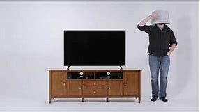 Simpli Home Warm Shaker 72 inch TV Media Stand