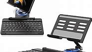 Voppton for Samsung Galaxy Z Fold 6 5 4 Stand and Keyboard Mouse, Portable Detachable Bluetooth Keyboard, Foldable Adjustable Tablet Stand Holder for Desk, with Wireless Mouse and Pen