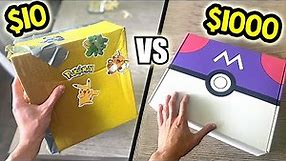 $10 vs $1000 Pokemon Mystery Box!
