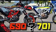 KTM 690 SMCR Or Husqvarna 701 Supermoto | Which Is Better??