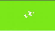 ZZzzz Sleep animation effect || green screen animation