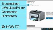 How to fix wireless printer connection | HP Printers | HP Support