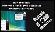 Window vista complete installation for PC and laptop | quickly install window vista from USB
