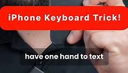 One-Handed Typing Made Easy: iPhone Keyboard Trick! #QuickTip #iPhoneKeyboard #TechTricks #iPhoneTips #TechSavvy #KeyboardShortcut #iPhone | Hector Daniel Chavez