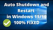 How To Fix Auto Shutdown/Restart Problem On Windows 11/10/ In 2024
