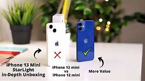iPhone 13 mini Starlight Unboxing | iPhone 13 mini vs 12 mini Comparison in Hindi