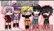 Team 7 + Hinata react to SasuNaru // Evil Naruto || Menma