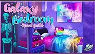 Sims 4:Colorful Galaxy | Bedroom build | CC 🌌