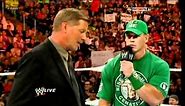 John Cena making fun of john laurinaitis and make him crazy very funny video
