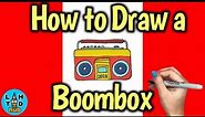 How to Draw a Boom Box | Art Lesson