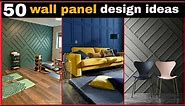50 Creative Wall panel design for 2022 || Bedroom wooden wall panels decor ideas