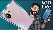 Mi 11 Lite Unboxing & First Impressions | Lite & Loaded?! ⚡ 6.81mm Thin, 90Hz AMOLED, 64MP & More