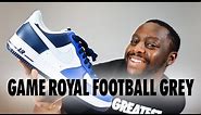 Nike Air Force 1 Game Royal Football Grey On Foot Sneaker Review QuickSchopes 610 Schopes FQ8825 100