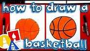 How To Draw A Basketball For Young Artists!