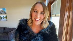 Beautiful faux fur wrap shawl, soft and luxe look and feel!