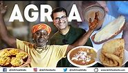 AGRA Veg Food Tour I Famous Chaat Gali & Pakka Baba Chaat I Honest Samose Wala selling 4900 samosas