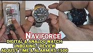 Naviforce Analog & Digital Watch Unboxing & Review | How to Adjust Time in Analog and Digital Watch