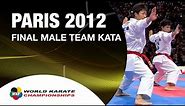 (1/2) Karate Japan vs Italy. Final Male Team Kata. WKF World Karate Champions 2012. 空手日本