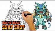 How to Draw Snap Shot | Skylanders