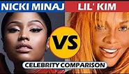 Nicki Minaj vs Lil Kim - Celebrity Comparison