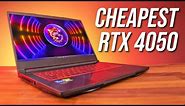 The Cheapest RTX 4050 Gaming Laptop - MSI GF63 Review 2023