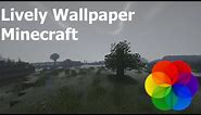 Minecraft Live Wallpaper - Rainy tree [FREE USE]