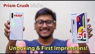 Galaxy A50s Prism Crush White Unboxing... 48MP Triple Camera Beast!