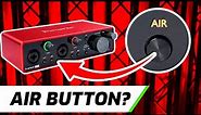 What Does The Air Button Do? | Scarlett 2i2 (3rd Gen)
