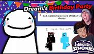 Dream plays Gartic Phone for his Birthday! with GeorgeNotFound Quackity and BadBoyHalo