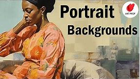 Create Awesome Backgrounds in Portrait Paintings: Composition Ideas