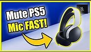 How to MUTE any Microphone on PS5 & Turn Off Mic (Fast Method!)