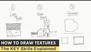 Textures in Watercolour and Ink - Key Sketching Skills for Beginners