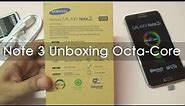 Samsung Galaxy Note 3 Unboxing & First Boot Octa Core N900