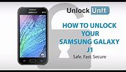 HOW TO UNLOCK YOUR SAMSUNG GALAXY J1
