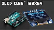 OLED display 0.96 inch 128x64 i2c with Arduino Tutorial