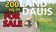 200 SQM LOT FOR SALE IN PANGLAO ISLAND - DAO DAUIS 2ND LOT NEAR ROAD NATIONAL HIGHWAY
