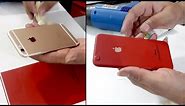 Iphone 6s converted in Red Edition with apple Red skin lamination wrap