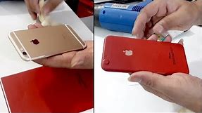 Iphone 6s converted in Red Edition with apple Red skin lamination wrap